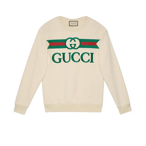white gucci sweatshirt vintage